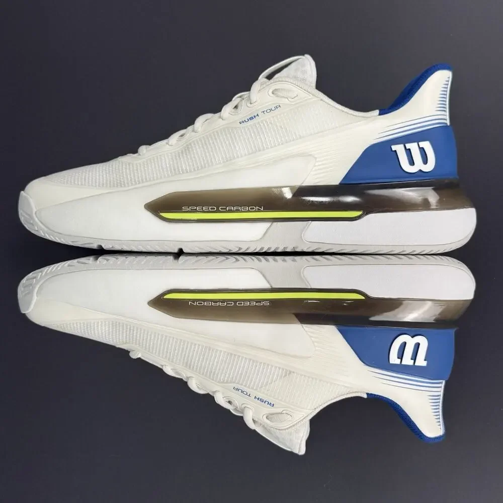 Wilson SAMPLE Rush Tour 5 Clay Men’s 10 Tennis Shoes White/Blue New No Box Rare